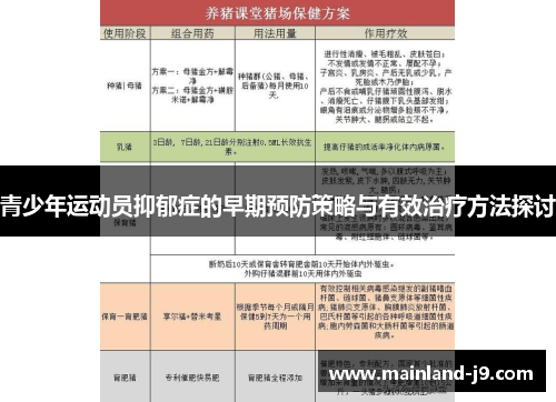 青少年运动员抑郁症的早期预防策略与有效治疗方法探讨 青少年运动员抑郁症的早期预防策略与有效治疗方法探讨